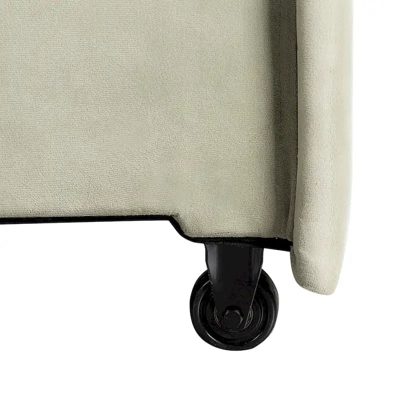 Canapé-lit convertible avec lit gigogne et mode chaise longue – Mauve / Sauge – 2 places / Couchage