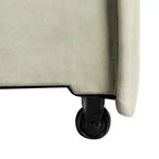 Canapé-lit convertible avec lit gigogne et mode chaise longue – Mauve / Sauge – 2 places / Couchage