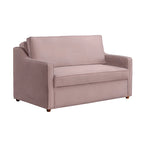 Canapé-lit convertible avec lit gigogne et mode chaise longue – Mauve / Sauge – 2 places / Couchage
