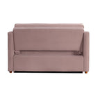 Canapé-lit convertible avec lit gigogne et mode chaise longue – Mauve / Sauge – 2 places / Couchage