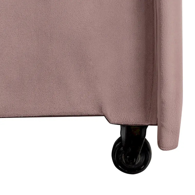Canapé-lit convertible avec lit gigogne et mode chaise longue – Mauve / Sauge – 2 places / Couchage