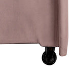 Canapé-lit convertible avec lit gigogne et mode chaise longue – Mauve / Sauge – 2 places / Couchage