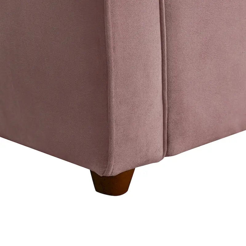 Canapé-lit convertible avec lit gigogne et mode chaise longue – Mauve / Sauge – 2 places / Couchage