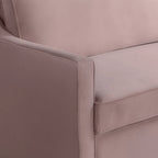 Canapé-lit convertible avec lit gigogne et mode chaise longue – Mauve / Sauge – 2 places / Couchage