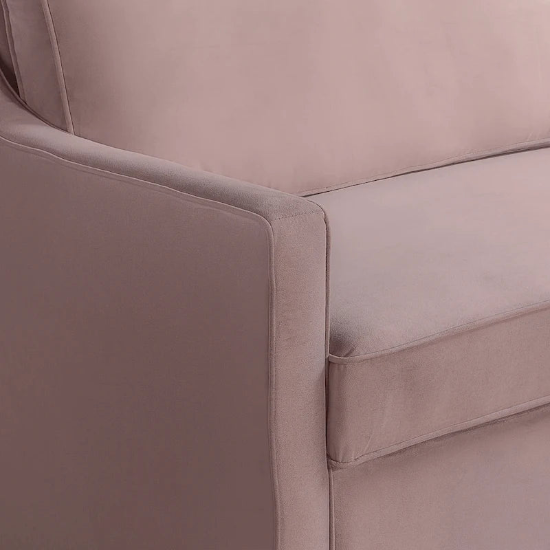 Canapé-lit convertible avec lit gigogne et mode chaise longue – Mauve / Sauge – 2 places / Couchage