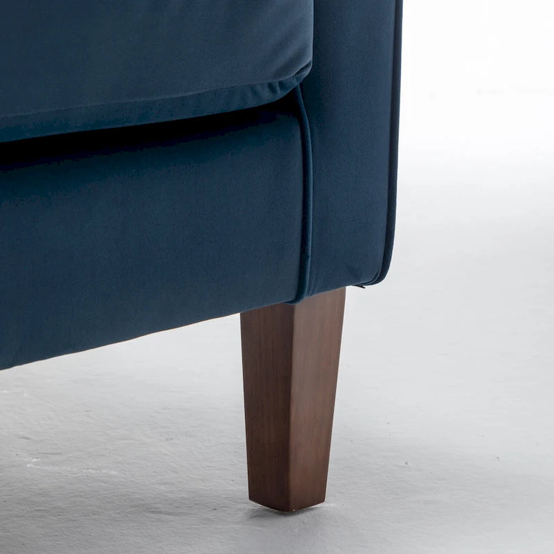 Fauteuil traditionnel à accoudoirs roulés et pieds fuselés – Rose / Bleu roi / Bleu marine / Imprimé violet / Gris / Floral / Orange / Noir / Imprimé gris – 1 place