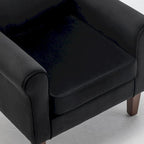 Fauteuil traditionnel à accoudoirs roulés et pieds fuselés – Rose / Bleu roi / Bleu marine / Imprimé violet / Gris / Floral / Orange / Noir / Imprimé gris – 1 place
