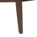Fauteuil en cuir pleine fleur avec cadre en bois de frêne et de noyer – Bleu nuit / Cacao de Madagascar / Cognac – 1 place