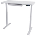 Bureau debout électrique réglable en hauteur avec tiroir et port USB – Blanc / Graphite / Noyer / Noir – 1 personne