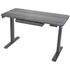 Bureau debout électrique réglable en hauteur avec tiroir et port USB – Blanc / Graphite / Noyer / Noir – 1 personne
