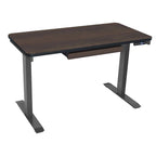 Bureau debout électrique réglable en hauteur avec tiroir et port USB – Blanc / Graphite / Noyer / Noir – 1 personne