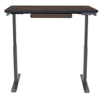 Bureau debout électrique réglable en hauteur avec tiroir et port USB – Blanc / Graphite / Noyer / Noir – 1 personne