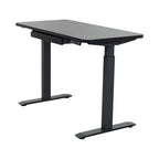 Bureau debout électrique réglable en hauteur avec tiroir et port USB – Blanc / Graphite / Noyer / Noir – 1 personne