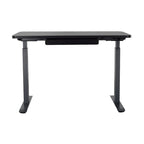 Bureau debout électrique réglable en hauteur avec tiroir et port USB – Blanc / Graphite / Noyer / Noir – 1 personne