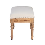 Banc d'entrée en forme de coquillage rembourré – Marron et beige / Bleu et blanc – 1 à 2 personnes
