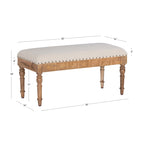 Banc d'entrée en forme de coquillage rembourré – Marron et beige / Bleu et blanc – 1 à 2 personnes