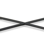 Table d'appoint moderne avec plateau en marbre de Carrare et cadre en acier – Gris