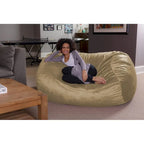 Pouf Géant en Mousse à Mémoire de Forme 180 cm avec Housse en Microsuède – Noir / Rouge / Anthracite / Chocolat / Bleu roi / Bleu marine / Vert olive / Cacao / Camel / Citron / Vert aigue-marine / Mandarine / Violet / Magenta / Vert lime – 1-2 Personnes